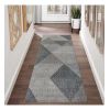 Tapis de salon 80x150 cm Polycoton Miran Gris