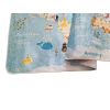 Tapis chambre enfant 100x160 cm Polyester Monde Bleu