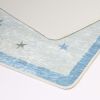 Tapis chambre enfant 120x160 cm Polyester Mongolfiere Bleu