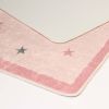 Tapis chambre enfant 120x160 cm Polyester Mongolfiere Rose