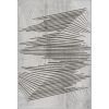 Tapis de salon 160x230 cm Polycoton Nour Gris