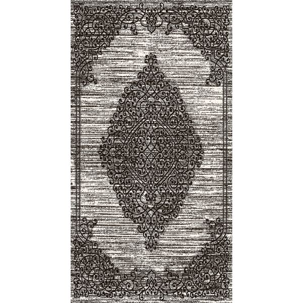 Tapis de salon 200x300 cm Polycoton Orient Gris