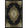 Tapis de salon 200x300 cm Polycoton Orient Noir