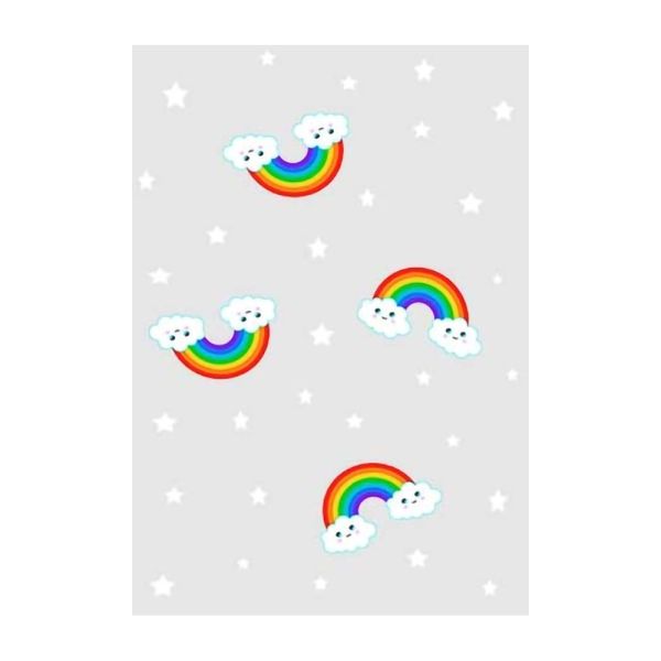 Tapis chambre enfant 120x160 cm Polyester Rainbow