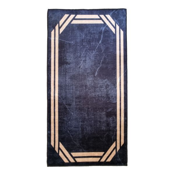 Tapis de salon 120x180 cm Polyester Rebelle Noir