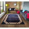 Tapis de salon 120x180 cm Polyester Rebelle Noir