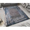 Tapis de salon 160x230 cm Polyester Ring Bleu