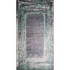 Tapis de salon 80x150 cm Polyester Ring Vert