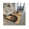 Tapis de salon 120x180 cm Polyester Seventies Beige