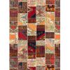 Tapis de salon 80x150 cm Polyester Tetris Marron