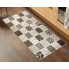 Tapis de salon 50x120 cm Polyester Tren Marron