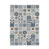 Tapis de salon 60x90 cm Polyester Tren Bleu