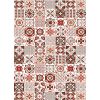 Tapis de salon 50x80 cm Polyester Tren Orange