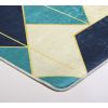 Tapis de salon 50x80 cm Polyester Triangle Bleu