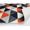 Tapis de salon 160x230 cm Polyester Triangle Rouge