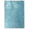 Tapis de salon 120x180 cm Polyester Uni Bleu