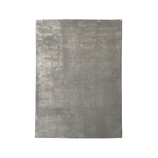 Tapis de salon 120x180 cm Polyester Uni Gris