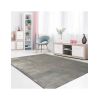 Tapis de salon 120x180 cm Polyester Uni Gris