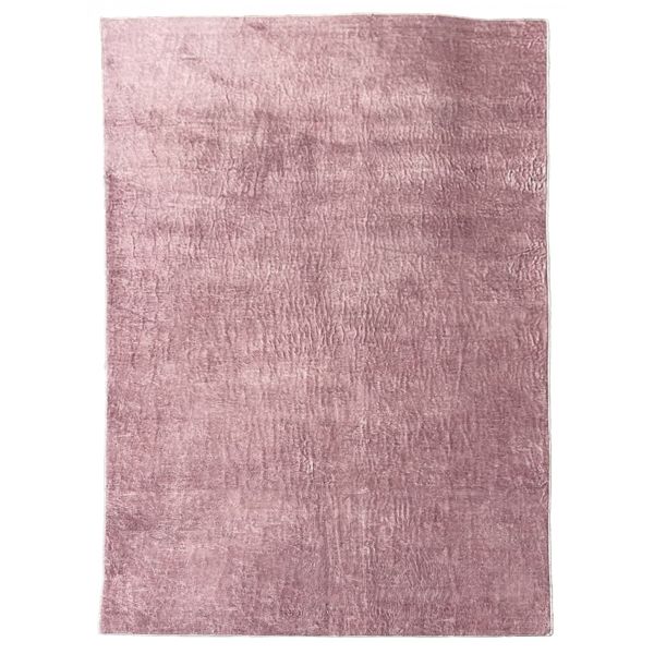 Tapis de salon 120x180 cm Polyester Uni Rose