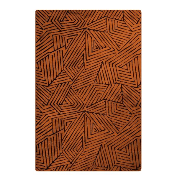 Tapis de salon 80x150 cm Polycoton Vera Orange