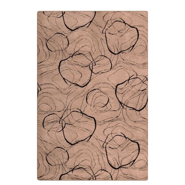 Tapis de salon 80x150 cm Polycoton Vera Beige