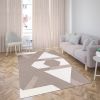 Tapis de salon 120x180 cm Polycoton Zino Beige