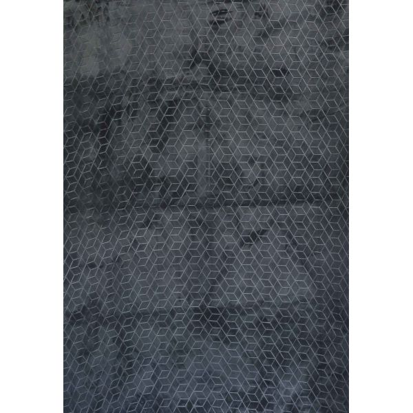 Tapis de salon 80x150 cm Polyester Astana Anthracite