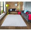 Tapis de salon 80x150 cm Polyester Toscana Blanc