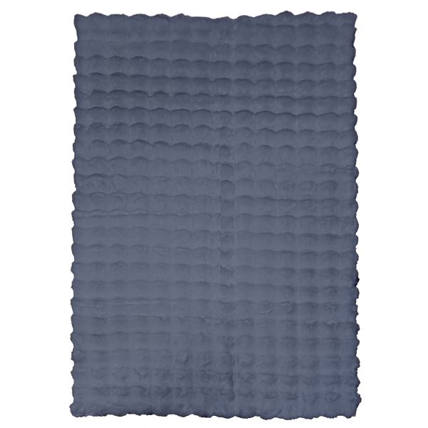 Tapis de salon 80x150 cm Polyester Toscana Anthracite