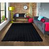 Tapis de salon 80x150 cm Polyester Toscana Noir