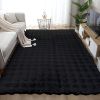 Tapis de salon 80x150 cm Polyester Toscana Noir