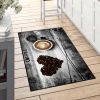 Tapis de cuisine 50x80 cm Polyester Coffee Gris