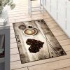 Tapis de cuisine 50x80 cm Polyester Coffee Beige