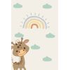 Tapis chambre enfant 80x150 cm Polyester Girafe