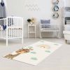 Tapis chambre enfant 80x150 cm Polyester Girafe