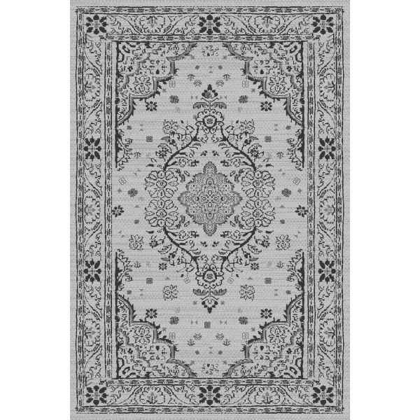 Tapis de salon 160x230 cm Polyester Orient Gris