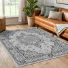 Tapis de salon 160x230 cm Polyester Orient Gris