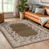 Tapis de salon 200x290 cm Polyester Orient Marron