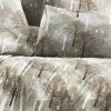 Parure de lit 140x200 cm Polycoton Tree Beige