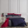 Parure de lit 220x240 cm Coton Embla Rouge