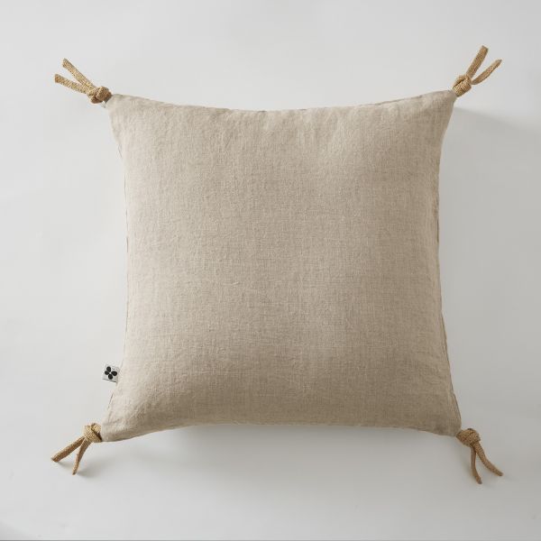 Coussin 45x45 cm Lin Sable