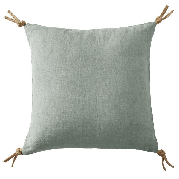 Coussin 45x45 cm Lin Français Eucalyptus