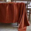 Nappe rectangle 170x250 cm Lin Français Paprika