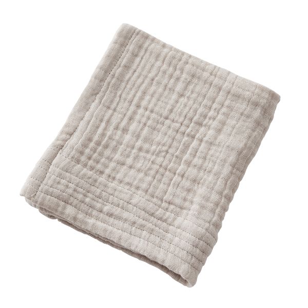 Serviette de bain 30x50 cm Gaze de Coton Naturel