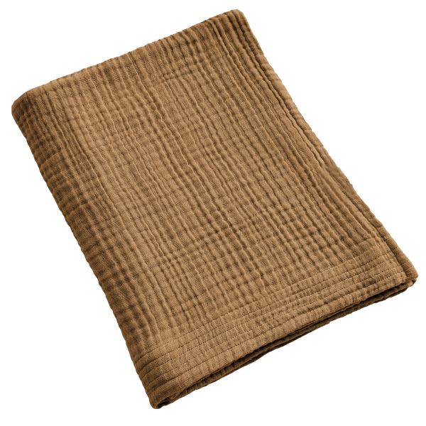 Serviette de bain 90x150 cm Gaze de Coton Camel