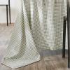 Nappe rectangle 150x250 cm Gaze de Coton Quadri Eucalyptus