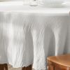 Nappe ronde 180x180 cm Gaze de Coton Nuage