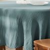 Nappe ronde 180x180 cm Gaze de Coton Canard