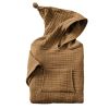 Poncho de bain enfant 6/10 ans Gaze de Coton Camel